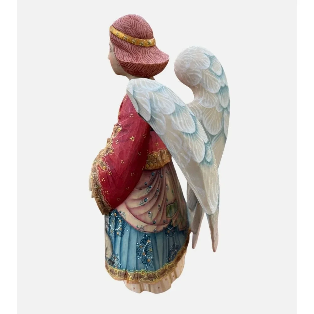 G. DeBrekht Limited Edition Hand Painted Nativity Angel Christmas Folk Art